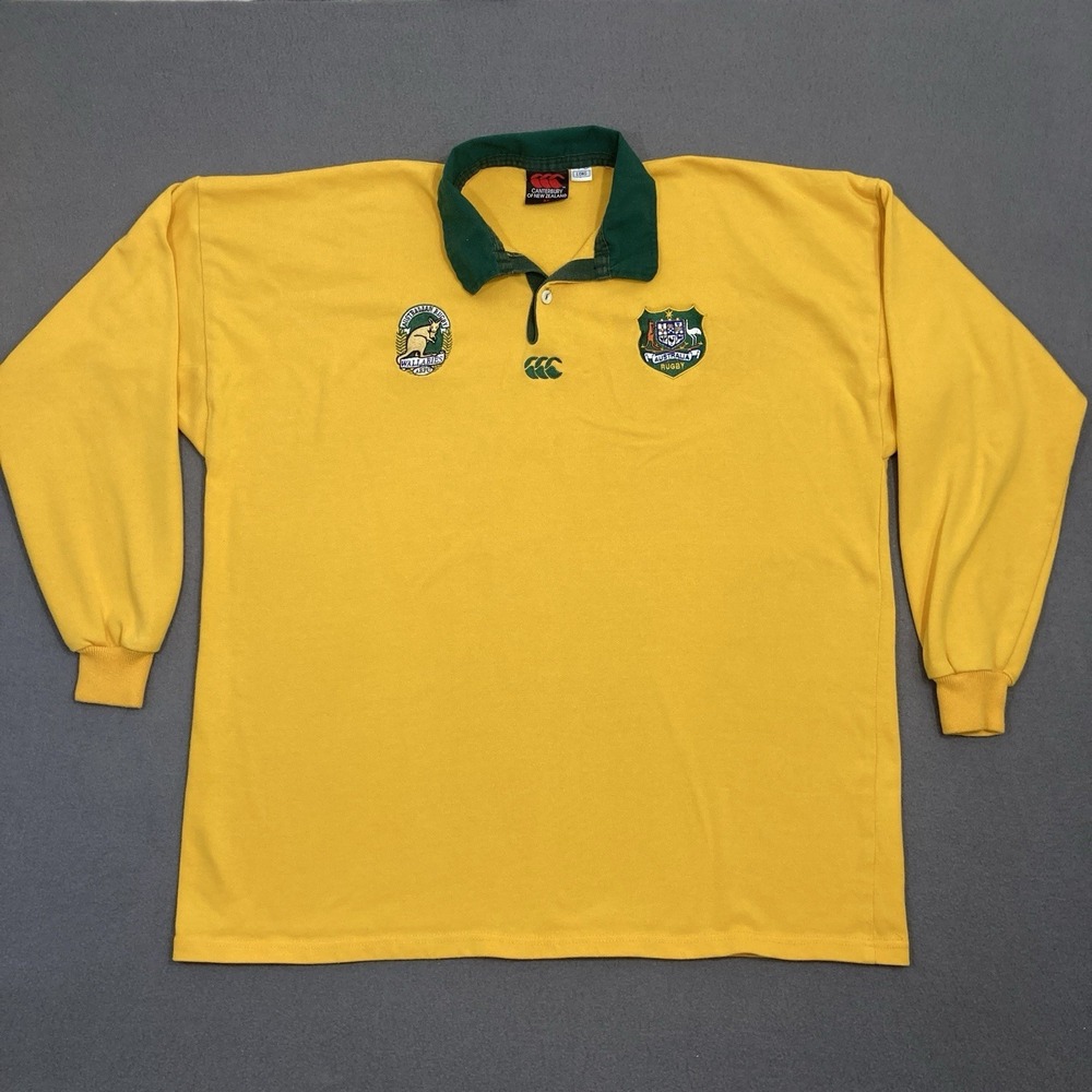 Vintage 90's Canterbury Australia Wallabies Rugby Union Jersey Shirt Sz 3XL Long
